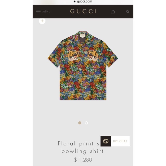 gucci shirt floral